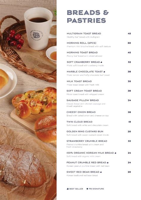 paris baguette menu with pictures.